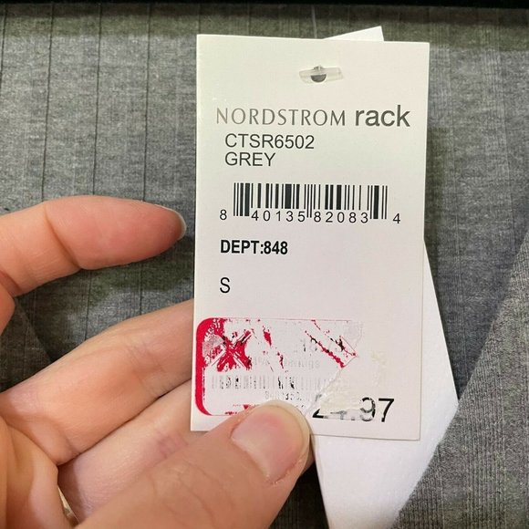 Sophie Rue Gray Long Sleeve Ribbed Sweater S - Picture 6 of 7